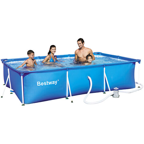 Bestway Steel Pro Splash Frame Pool Set con bomba de filtro