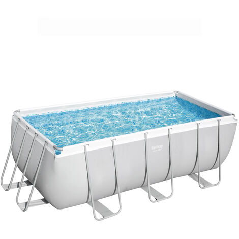 Piscina Rectangular Con Depuradora 412x201x122 cm.