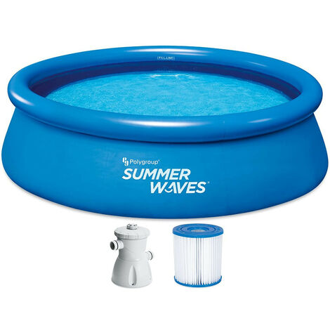 PISCINA REDONDA HINCHABLE 305X76 C/DEPURADORA 3.982 L