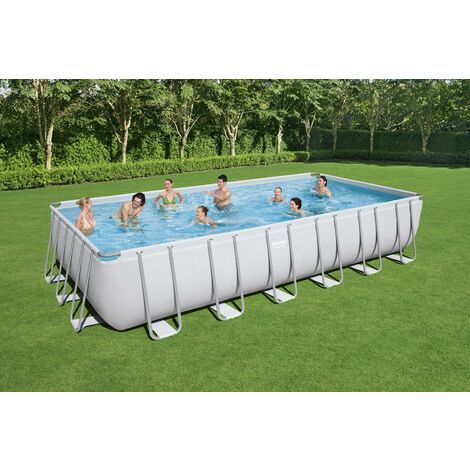 Piscina rettangolare con struttura Power Steel Frame 732X366X132 Bestway 56475