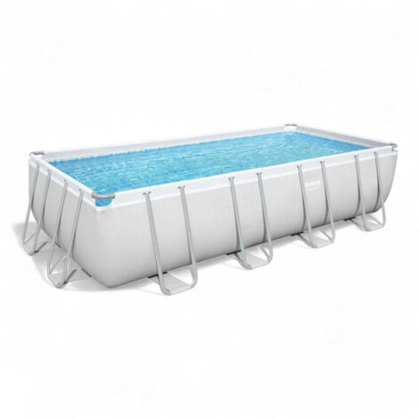 Piscina rettangolare con telaio portante in acciaio zincato 488x244xH122 cm lt.11.532 Power Steel