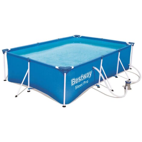 Piscina rettangolare fuori terra BestWay 56404 STEEL PRO 300x201 cm - Allestimento: Piscina con pompa