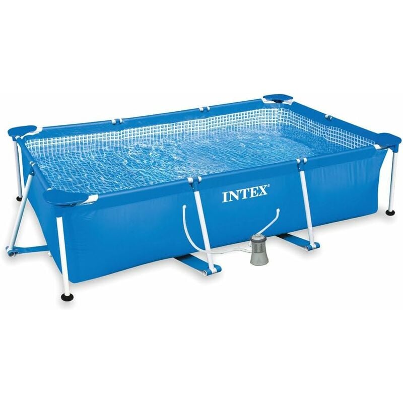 Piscina rettangolare fuori terra Intex Frame 300 x 200 h 75 cm con pompa filtro