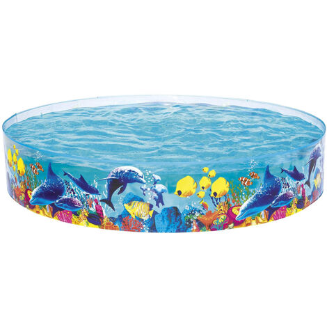 Piscina Rigida Con Fantasia Marina 152x25cm