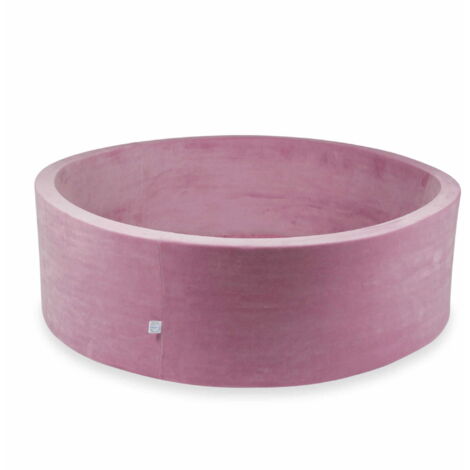 Piscina seca 130x40cm Terciopelo Suave Rosa sin bolas