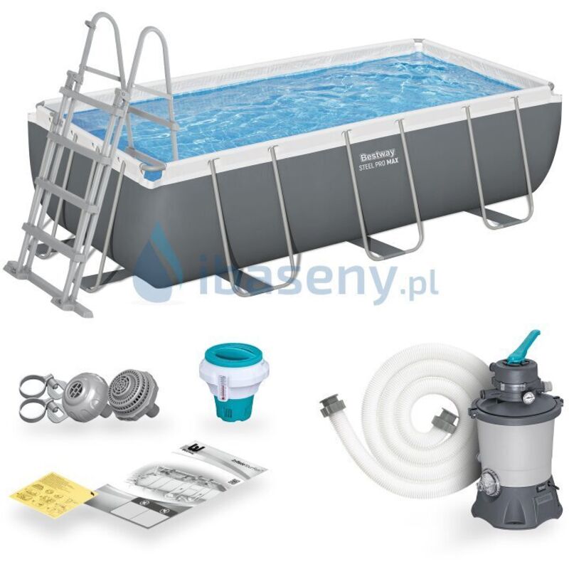 Piscina De Estructura 404X201X100 Cm Conjunto 8 En 1 Bestway 56442