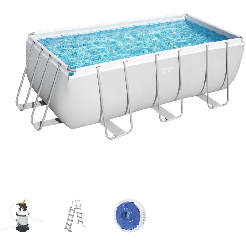 Piscina Desmontable Tubular Bestway Power Steel 412X201X122 Cm Depuradora De Arena De 3.028 Litros/Hora - 56457