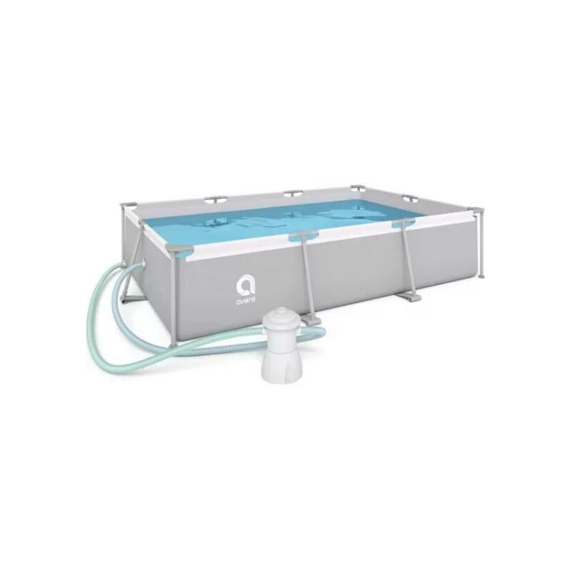

Jilong - Piscina SteelSuper Desmontable Rectangular 300x207x65 cm Con Depuradora de Cartucho 1150 litros/hora / 3700L