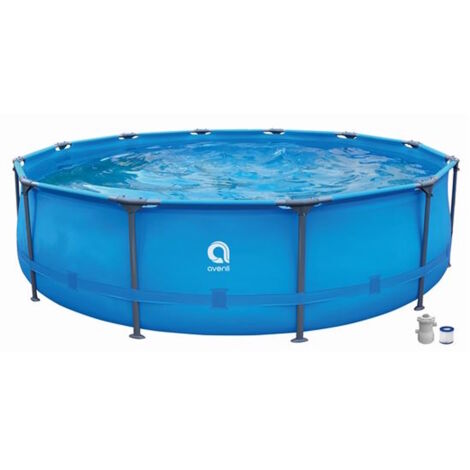 Piscina tonda c/struttura 3,6x0,76 mt