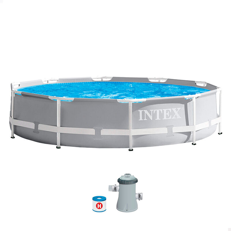 Gre - Piscina Desmontable Prism Frame Redonda - Ø 305X76 Cm - 4485 L