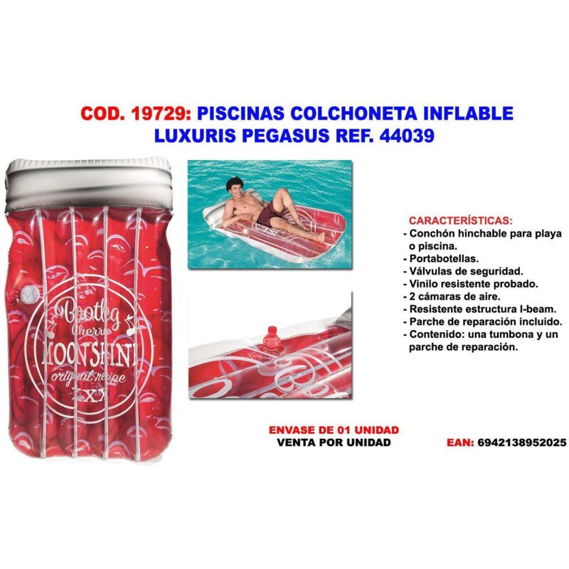Fplus Piscinas Colchoneta Inflable Moonshine 190X114 Cm 44039