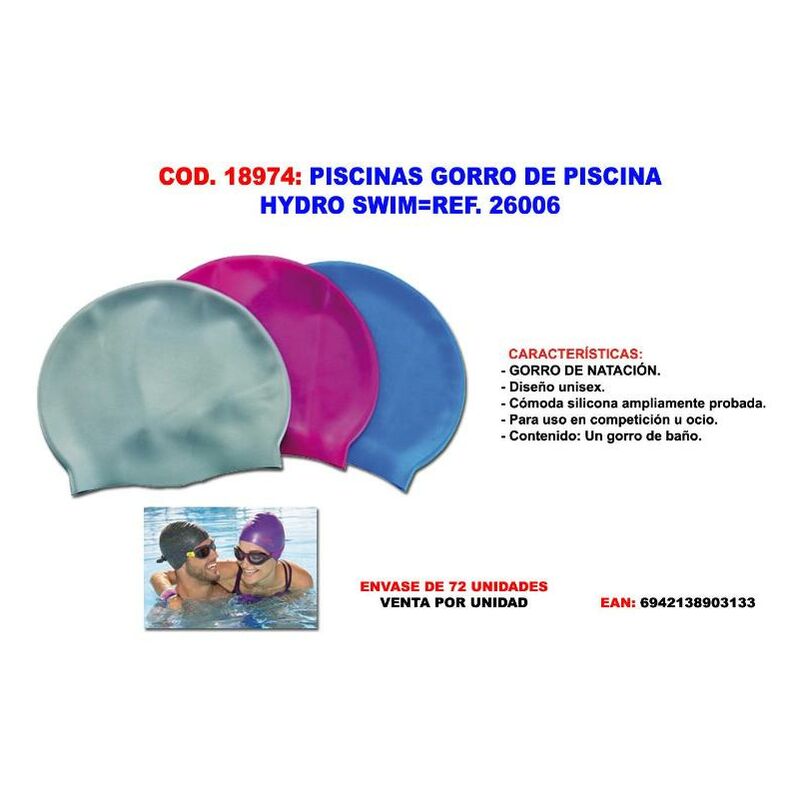 

piscinas gorro de piscina hydro swim 26006 - Mibricotienda