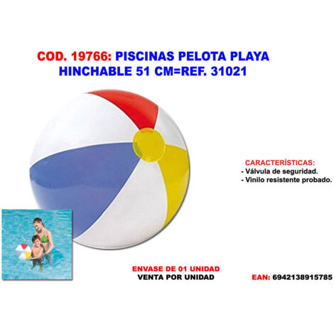 Piscinas pelota playa hinchable colores 51 cm