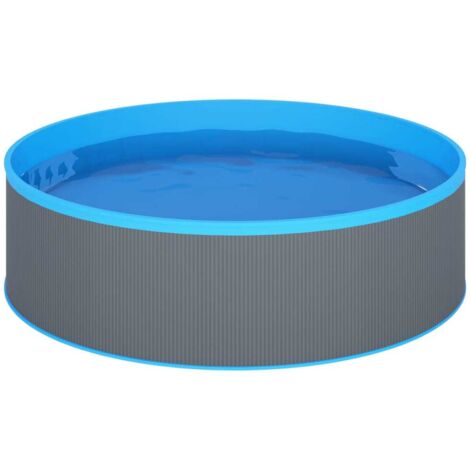 Piscine à éclaboussures 350x90 cm Gris