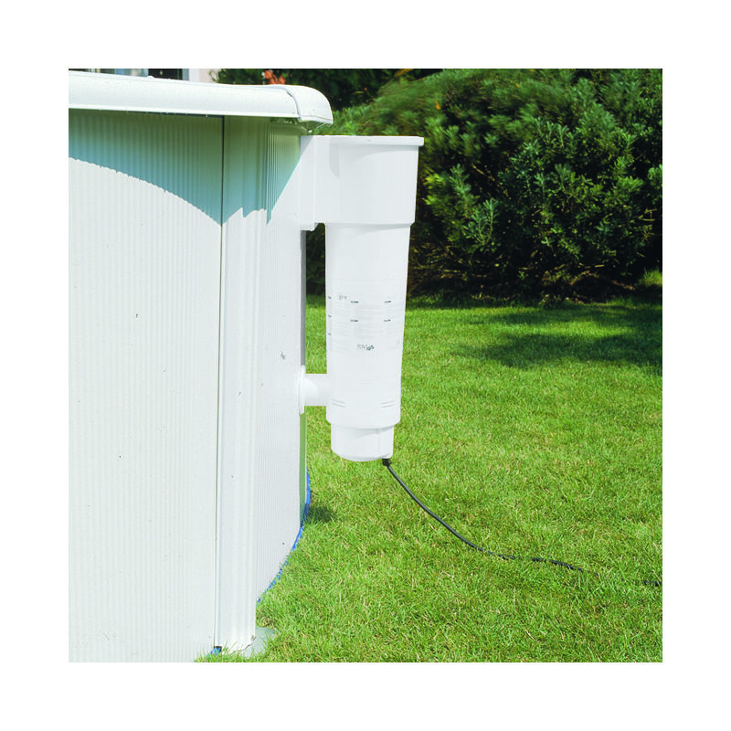 GRE - Pools Piscine ovale acier 5,27m x 3,27m x h: 1,22m - Filtration à cartouche - Renfort apparents