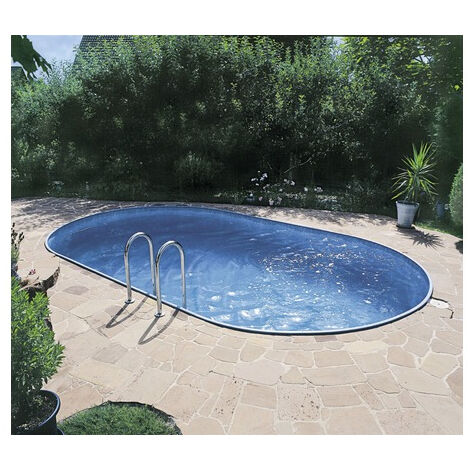 Piscine acier enterrée ovale 1.20 x 5.25 x 3.20m AQUALUX - 17m3 - WM511