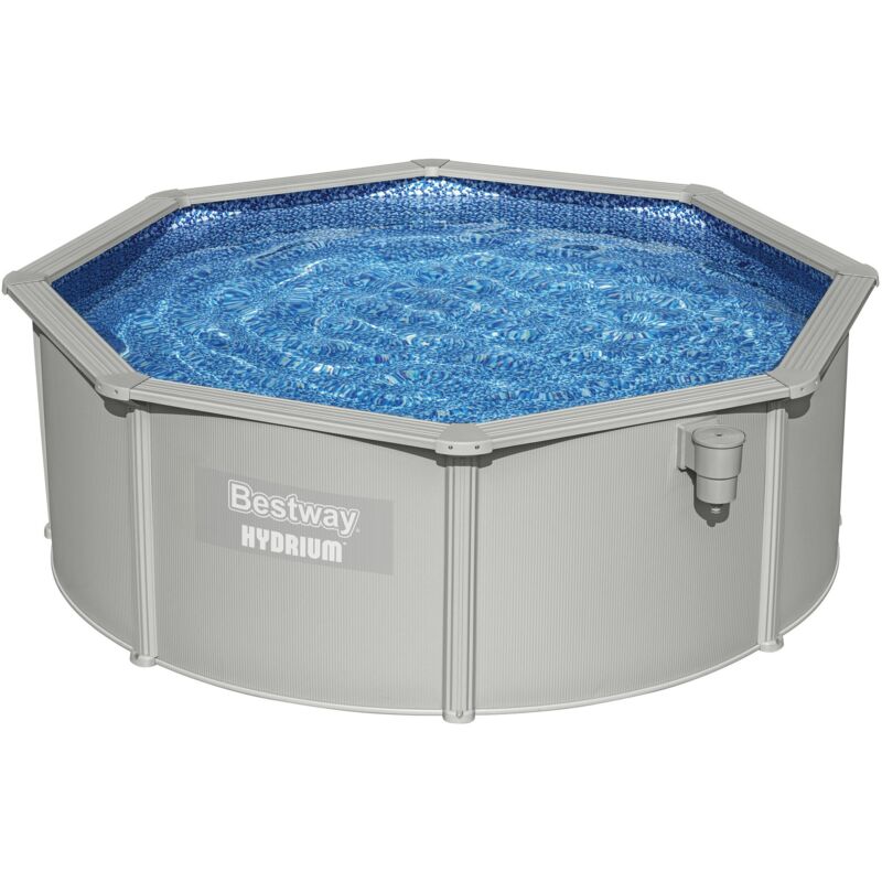 Bestway - Piscine Hors Sol Hydrium Ronde Ø360x120 cm Épurateur à Sable 3.028L/H, Tapis de Sol, Bâche et Échelle
