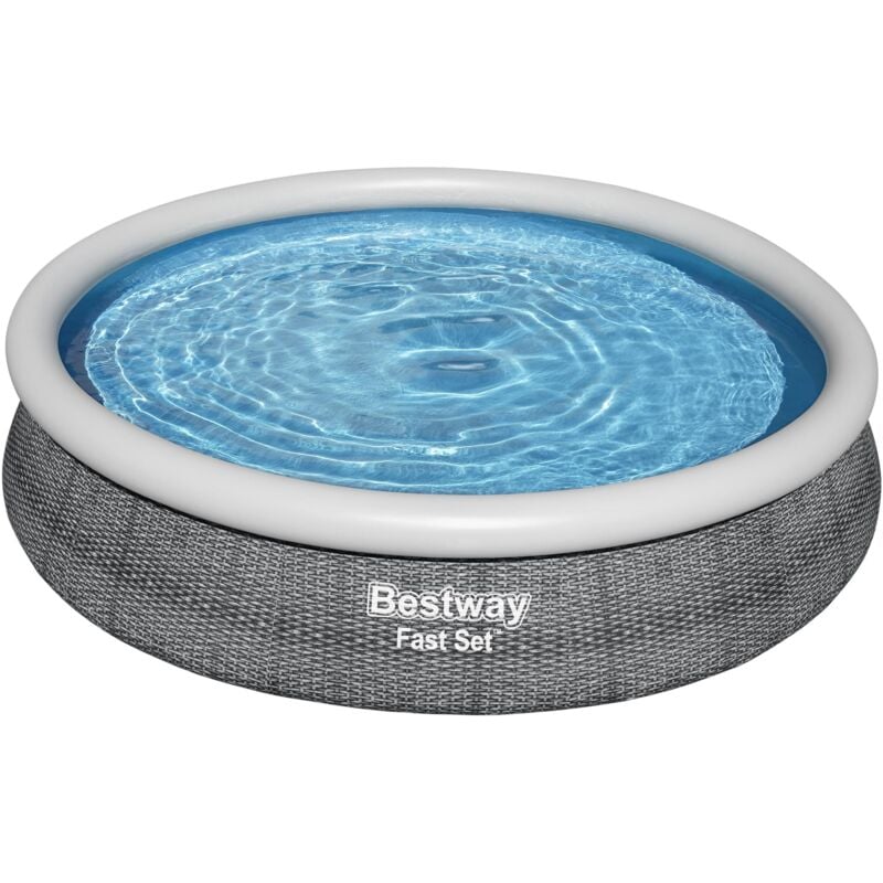 Bestway - Piscine autoportante Fast Set ronde rotin 366 x 76 cm