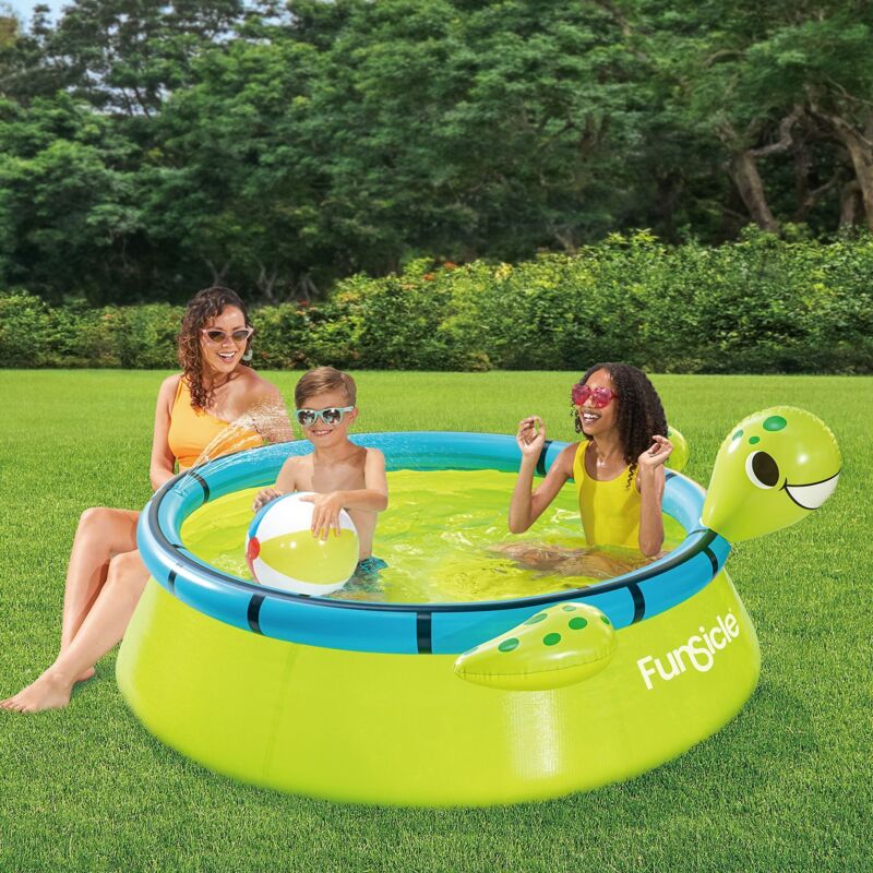 Funsicle - Piscine auto stable tortue Ø1,83m x51cm