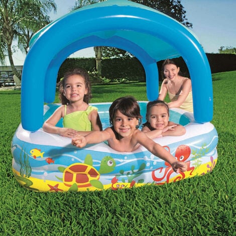 Piscine gonflable pour enfants toboggan de piscine - 182x165x62 cm