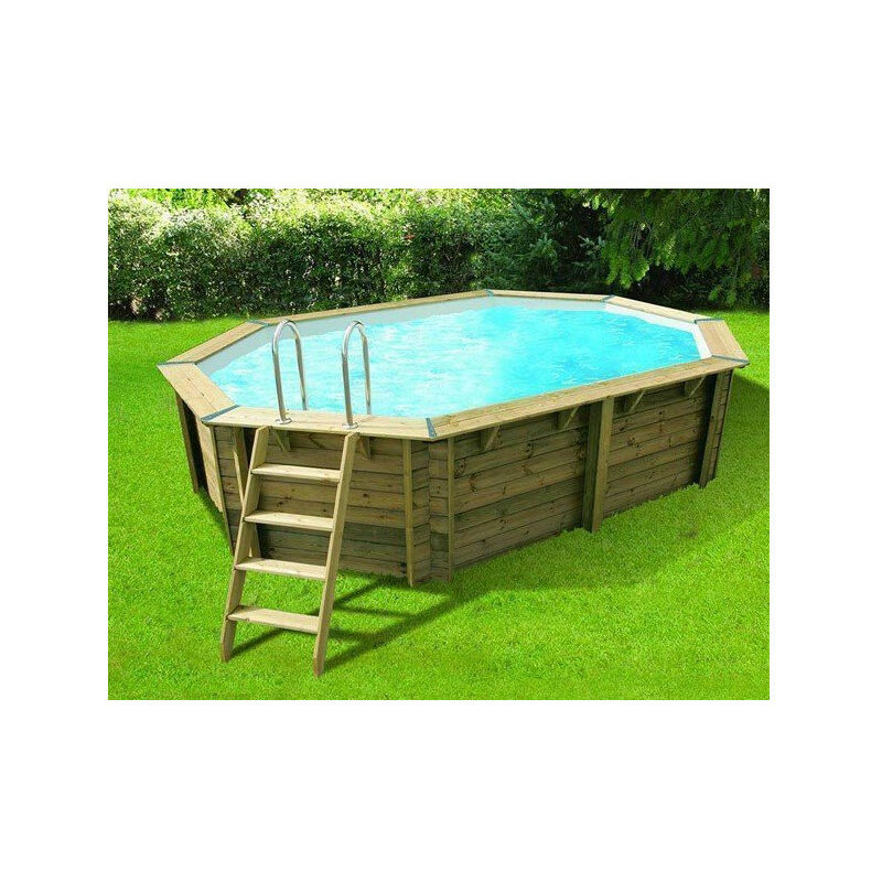 Piscine bois Océa 550 x 355 x 120 cm - Couleur liner: Sable