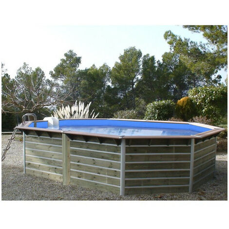 PISCINE BOIS LUCON WATERCLIP 20177 590 x420 x 111 cm BOIS
