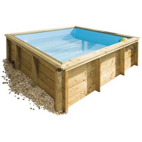 Piscine bois tropic junior pour enfants - 2 x 2 m