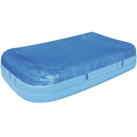 Piscine Couverture 305x183CM Bache De Piscine Gonflable Rectangulaire - Bache Protection pour Piscine Hors Sol Rectangulaire - Protection Contre La Poussière Et La Pluie 305x183CM