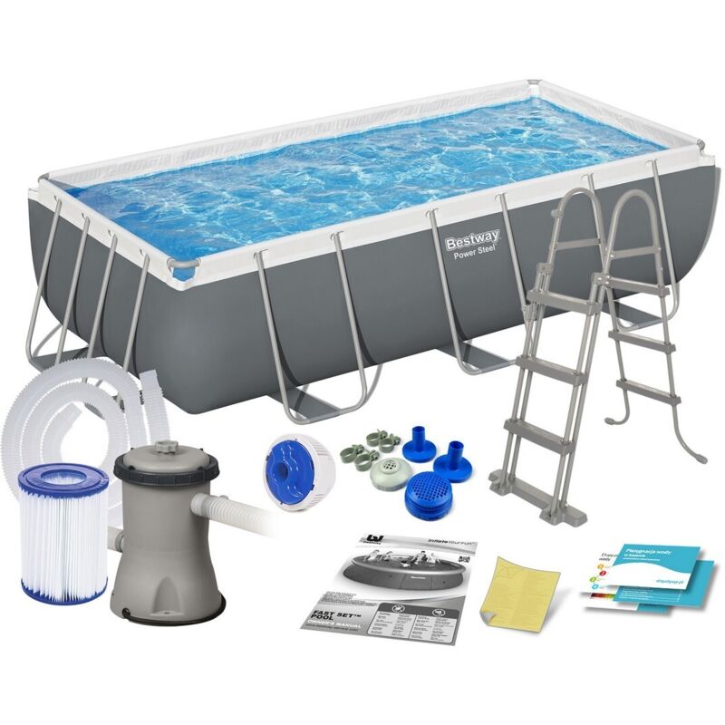 Piscine de jardin tubulaire 404 x 201 x 100 cm 11 pouces 1 Bestway 56441