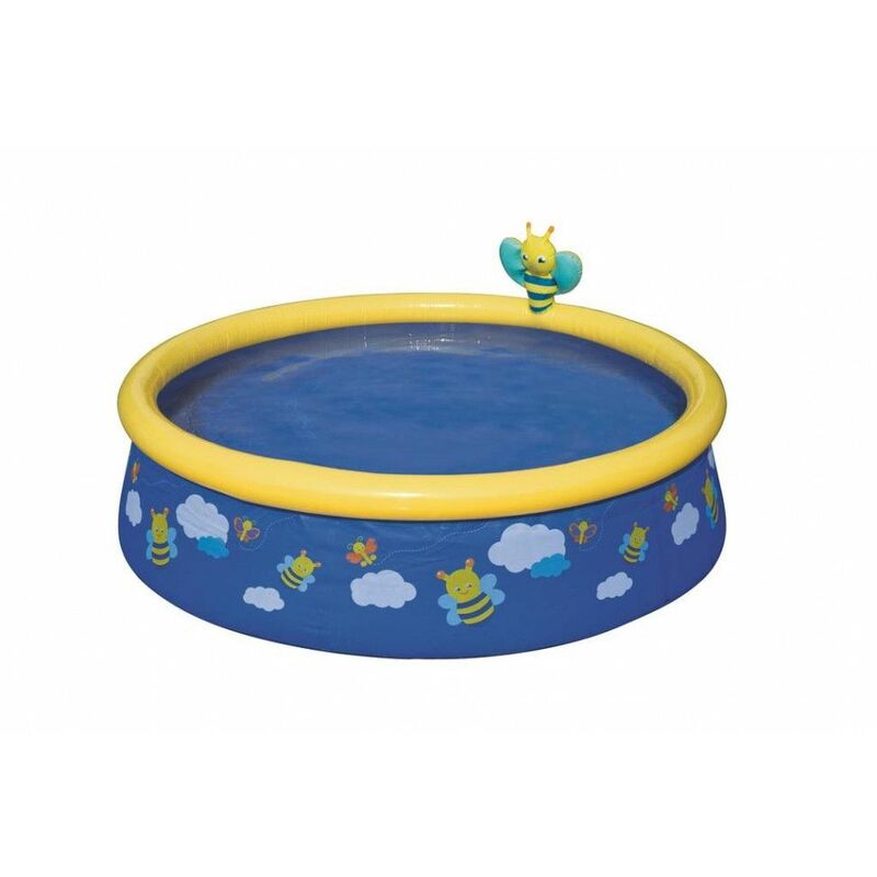 Petite piscine ronde - Piscine pour enfant - D 152 x H 38 cm - 477 L - Couleur aléatoire - Livraison gratuite