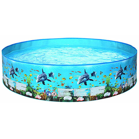 Piscine enfant Piscine Pliant Piscine Inflation Sans Plastique Dur Portable Famille Piscine Ronde Piscine Pour Bebes Enfants Adultes