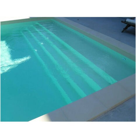 Piscine enterrée complète kit Polybloc en bloc polystyrène - Taille piscine: Rectangulaire 5 x 3 m