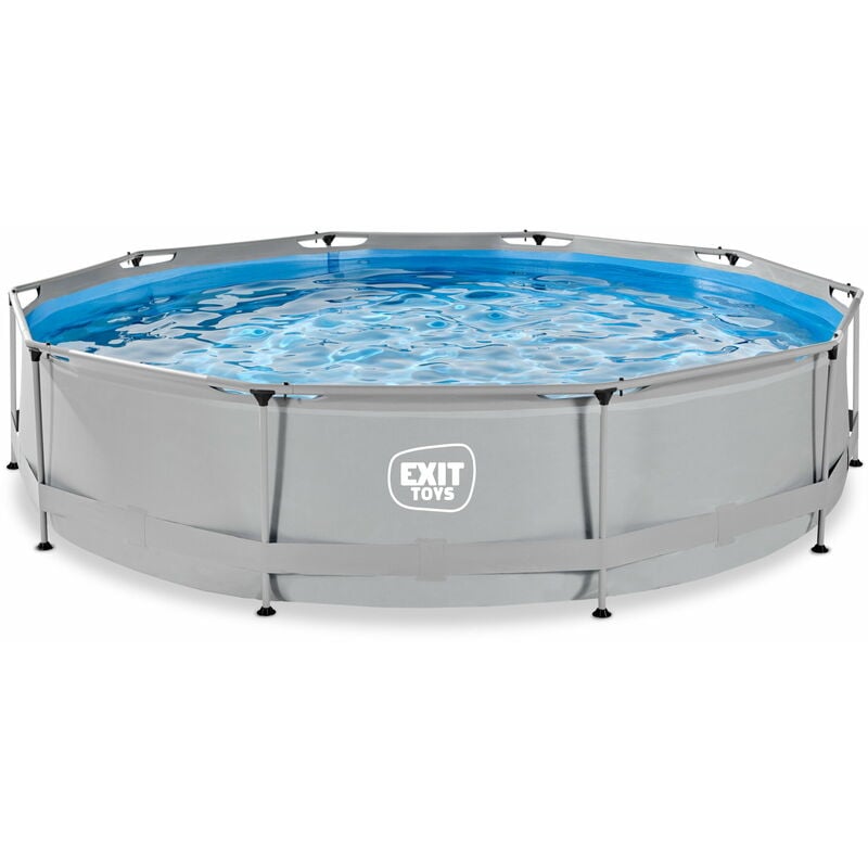 Errebi Group - Piscine exit Soft Grey ø360x76cm avec pompe filtrante - gris