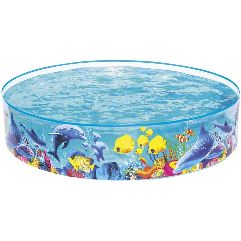 Bestway - piscine ''fill 'n fun'' decor corail ø 183 x 38CM