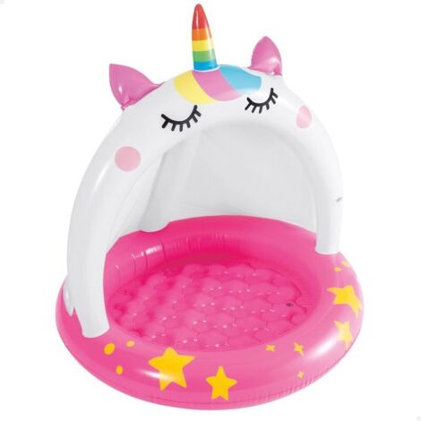 Piscine gonflable avec plafond et plancher gonflables, pataugeoire pour bébé, 40 pouces de diamètre, 40 pouces de hauteur, capacité de 45 litres.