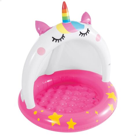 Piscine gonflable avec plafond et plancher gonflables, pataugeoire pour bébé, 40 pouces de diamètre, 40 pouces de hauteur, capacité de 45 litres.