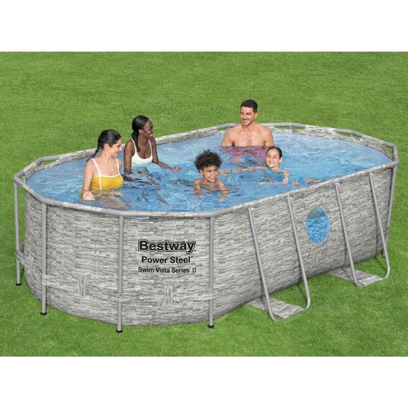 Bestway - Ensemble de piscine Power Steel 427x250x100 cm