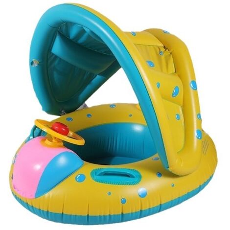 Piscine gonflable danoise pour enfants avec pare-soleil (pare-soleil amovible), 1-4 ans