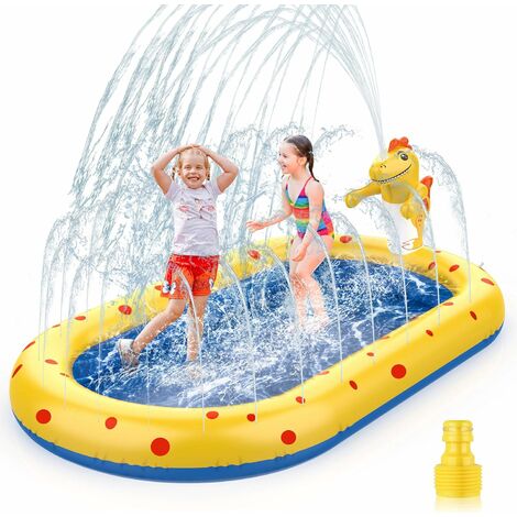 Piscine Gonflable Enfant Aire De Jeux, Jouets Tapis d'arrosage extérieur Garçons Filles Tapis de Jeu de Salon pour 3 4 5 6 7 8 Ans Garçons Filles.--Lefou