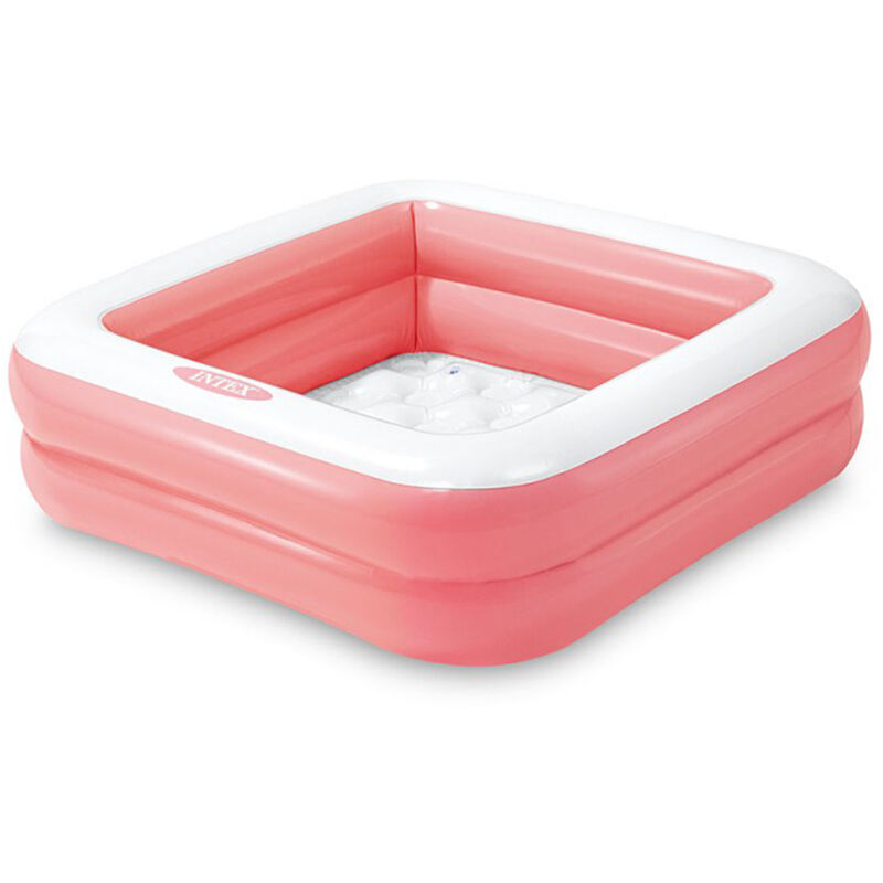 Intex - Piscine gonflable carrée Rose