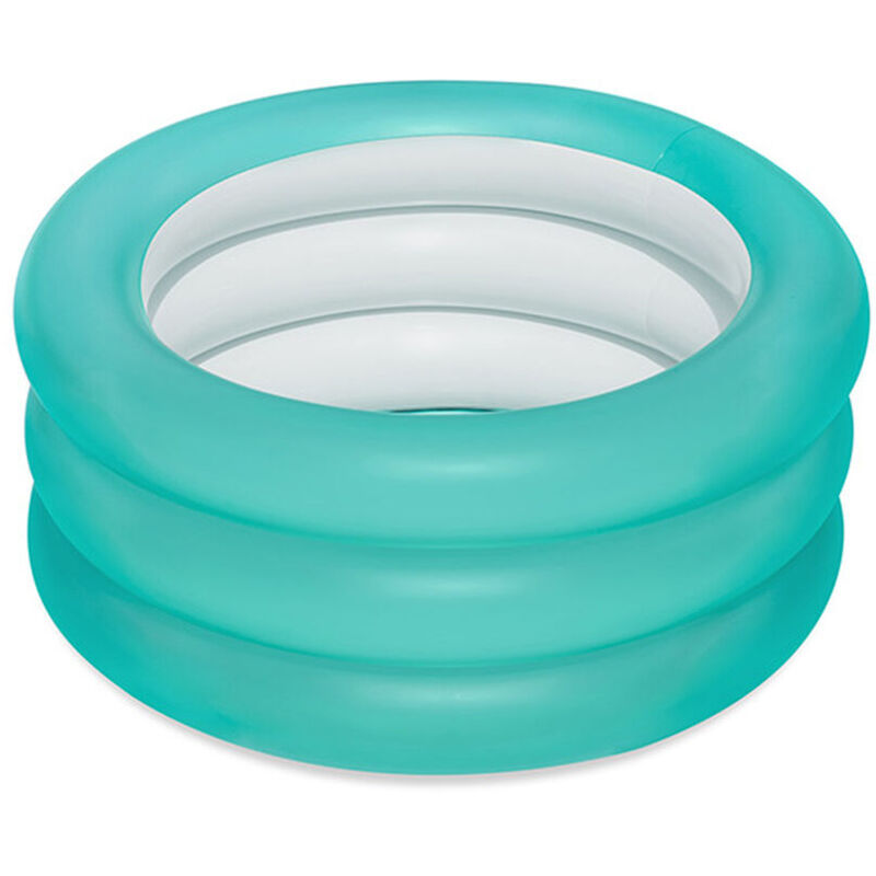 Bestway Piscine Gonflable Enfants 3 Anneaux Couleur Assortie 70x30 cm +2 Ans Jardin 51033
