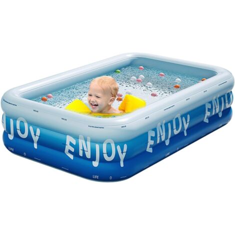 Piscine gonflable - Piscine de jardin familiale pour adultes – Tubes