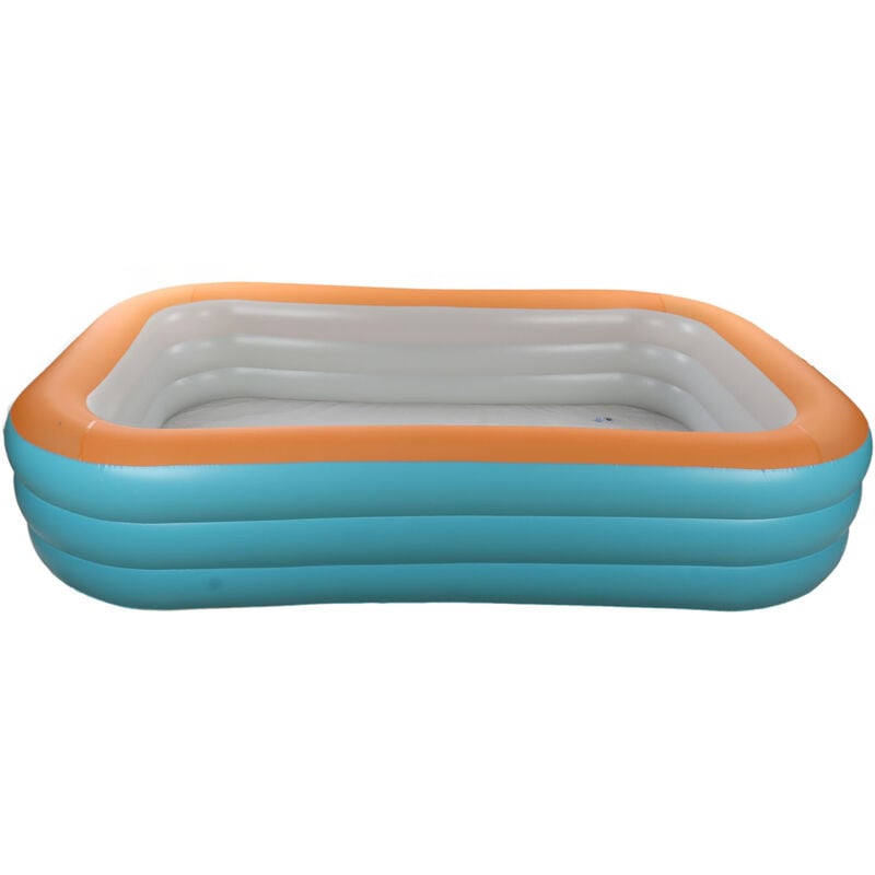 Jeffergarden - Piscine gonflable pliable pour enfants, 3 couches, natation pliante pour cour extérieure, 2.6m/8,5 pieds