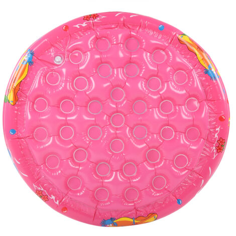 Piscine Gonflable pour Enfants 120 cm, Rose, Jeux d'Eau Intérieur et Extérieur