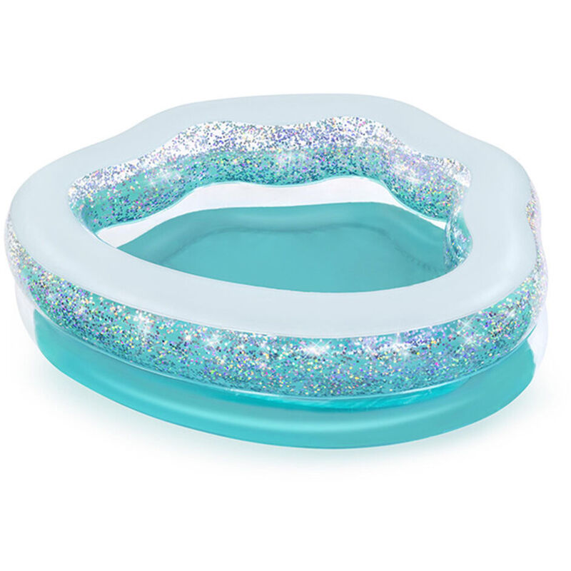 Bestway - Piscine Gonflable Enfant Brillante 150x125x43 cm +3 Ans Jardin 52489