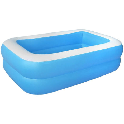Piscine gonflable pour les jeux d'été, piscine gonflable de taille standard avec double anneau et ballons indépendants, piscine hors-sol sans BPA fabriquée en