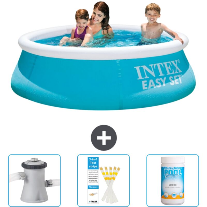 Piscine Gonflable Ronde Easy Set Intex 183 x 51 cm - Bleue - Incluse Accessoire CB73