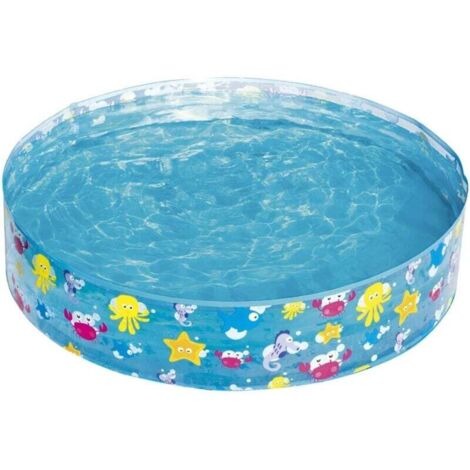 Piscine Gonflable Ronde pour Enfants - 122 cm de Diamètre x 25 cm de Hauteur - Idéale pour le Jardin ou la Terrasse