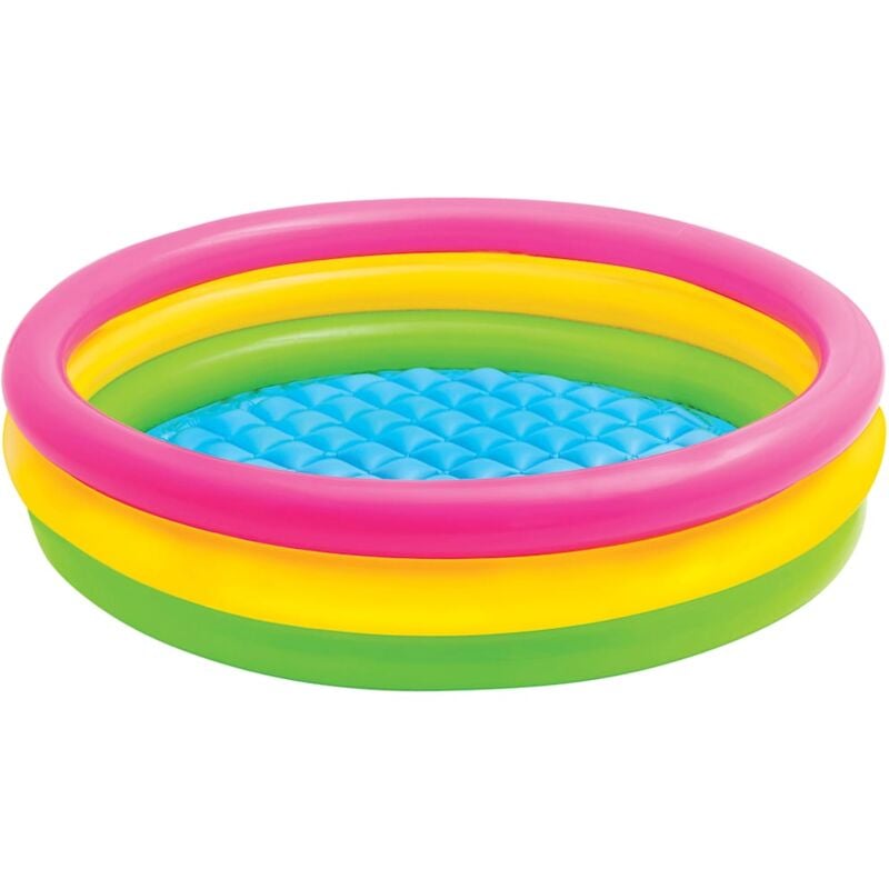 Intex - Piscine gonflable Sunset 3 anneaux 147x33 cm