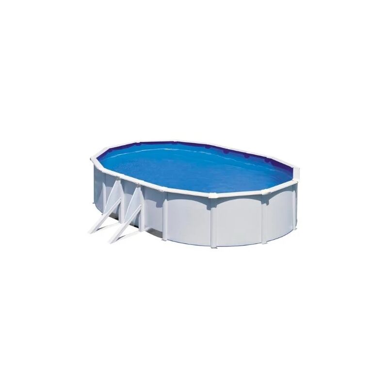 Piscina Fuori Terra Ovale Gre Fidji' In Acciaio Bianco 610x375x120 ...
